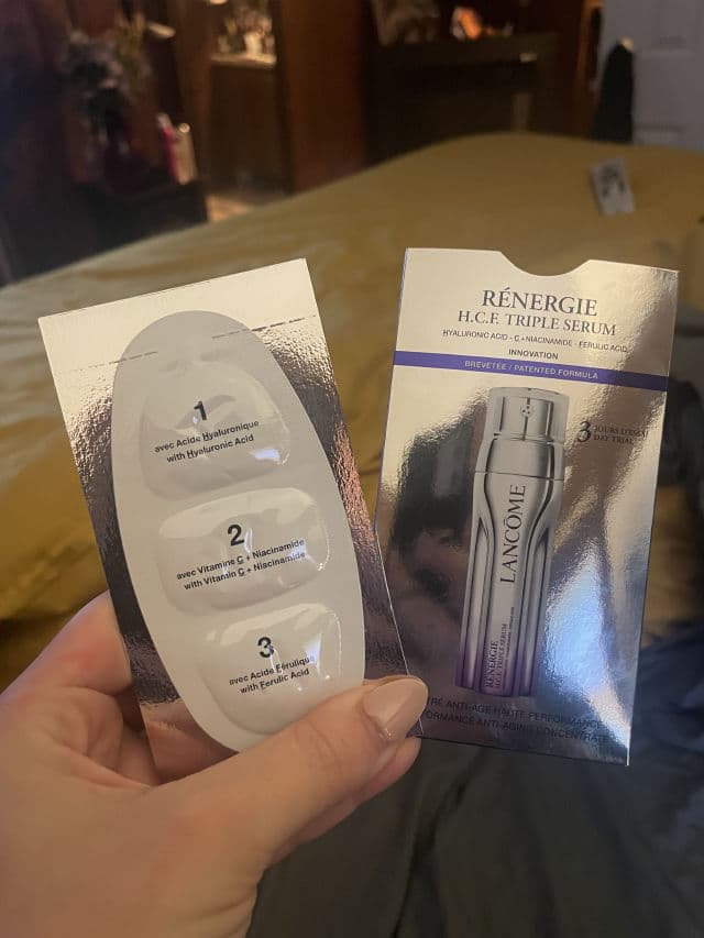 Lancome Rénergie H.C.F. Triple Serum review photo by Thursday