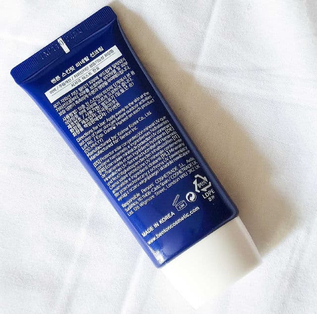 Skin Fit Mineral Sun Cream SPF50/PA++++ product review