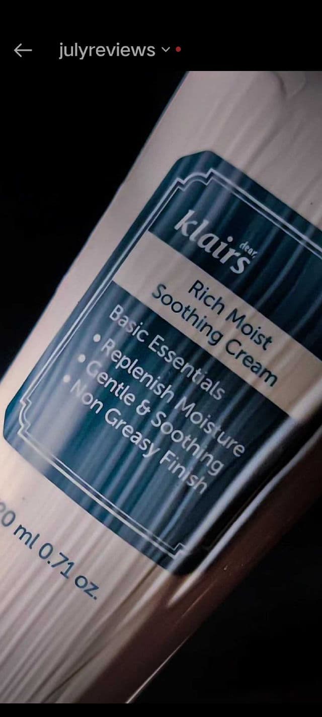 Dear, Klairs Rich Moist Soothing Cream review photo by Hawwa