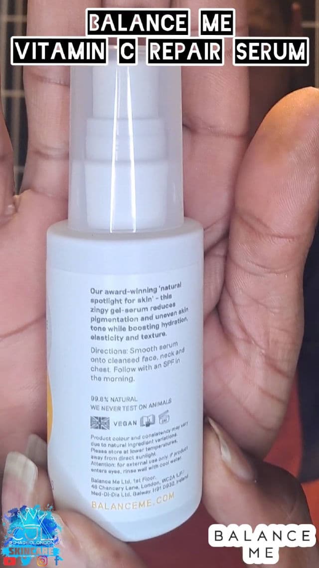Balance Me Vitamin C Repair Serum review photo by CHASEJLONDON