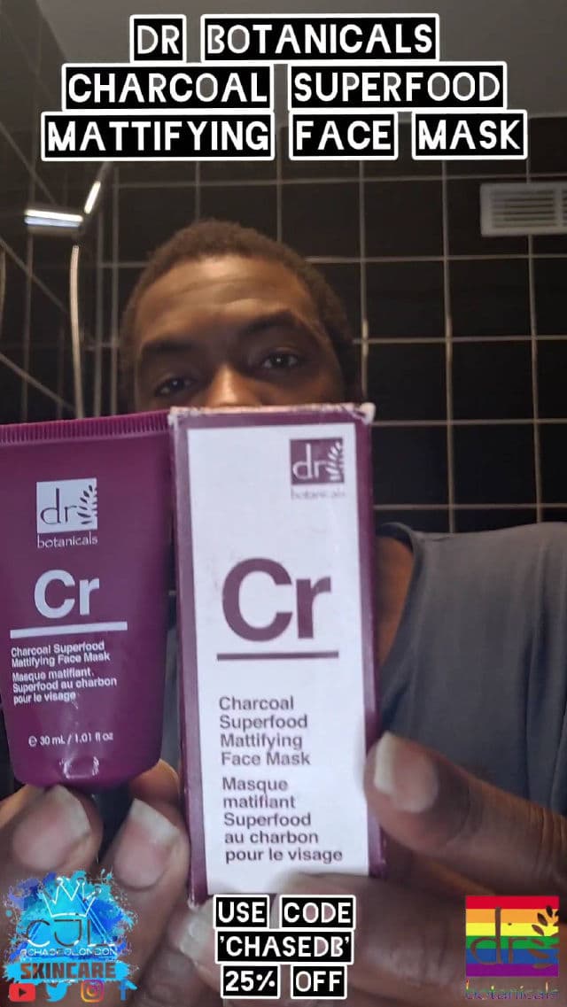 Dr. Botanicals Charcoal Superfood Mattifying Face Mask review photo by CHASEJLONDON