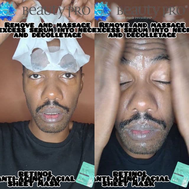 BeautyPro Retinol Facial Sheet Mask review photo by CHASEJLONDON