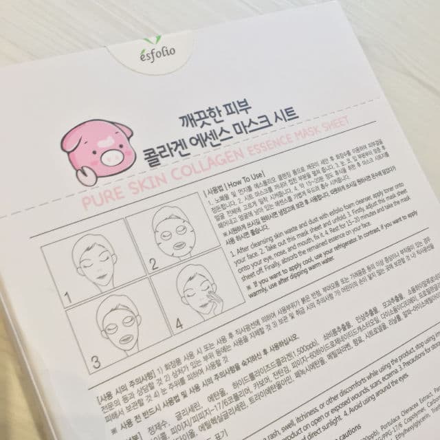 ESFOLIO Pure Skin Collagen Essence Mask Sheet review photo by PickySophia85