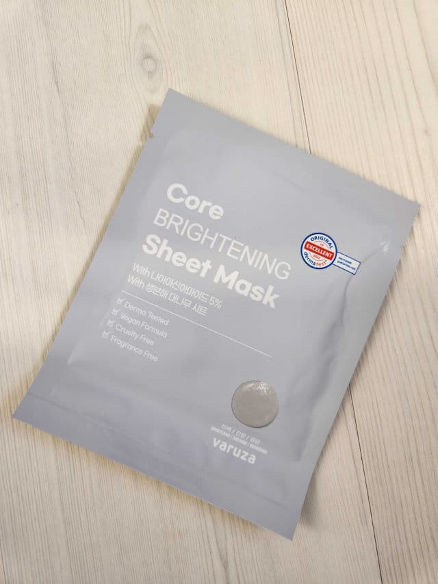 Varuza Core Brightening Sheet Mask with Niacinamide 5% review photo by PickySophia85