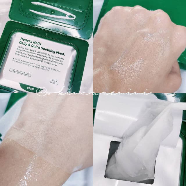 Milk Touch Hedera Helix Daily & Quick Soothing Mask review photo by nini723