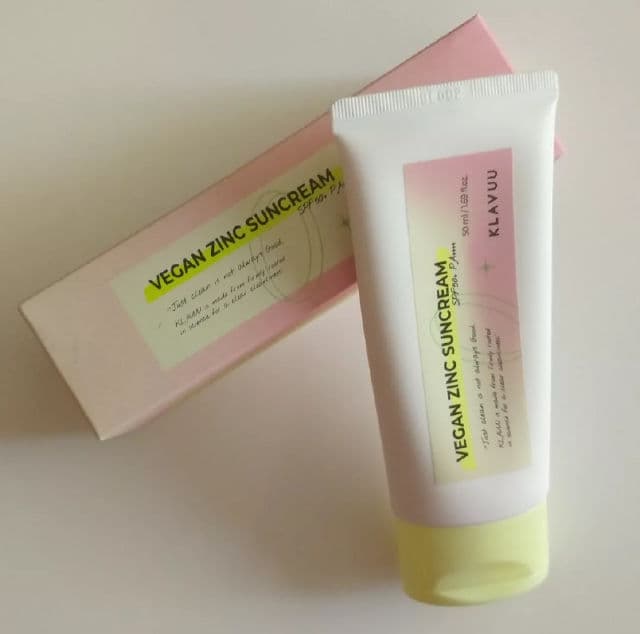 Klavuu Vegan Zinc Suncream SPF50+ PA++++ review photo by Pellemiele