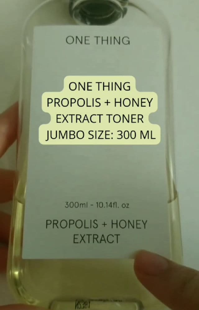 One Thing Propolis + Honey Extract Toner review photo by Pellemiele