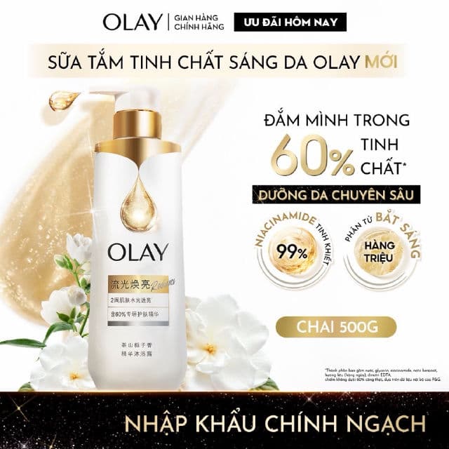 Olay Cleansing & Brightening Body Wash with Vitamin C & Vitamin B3 review photo by mindayne