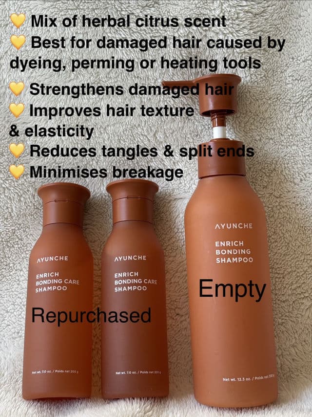 AYUNCHE Enrich Bonding Shampoo review photo by Jeannie88