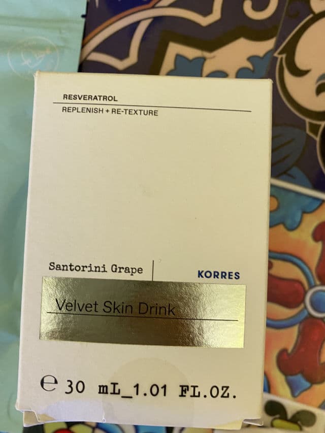 Korres Santorini Grape Velvet Skin Drink review photo by madison97