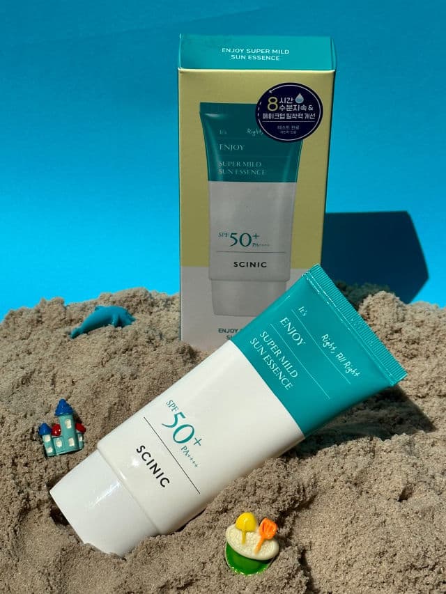 SCINIC Enjoy Super Mild Sun Essence SPF50+ PA++++ review photo by PrincessOnABudget