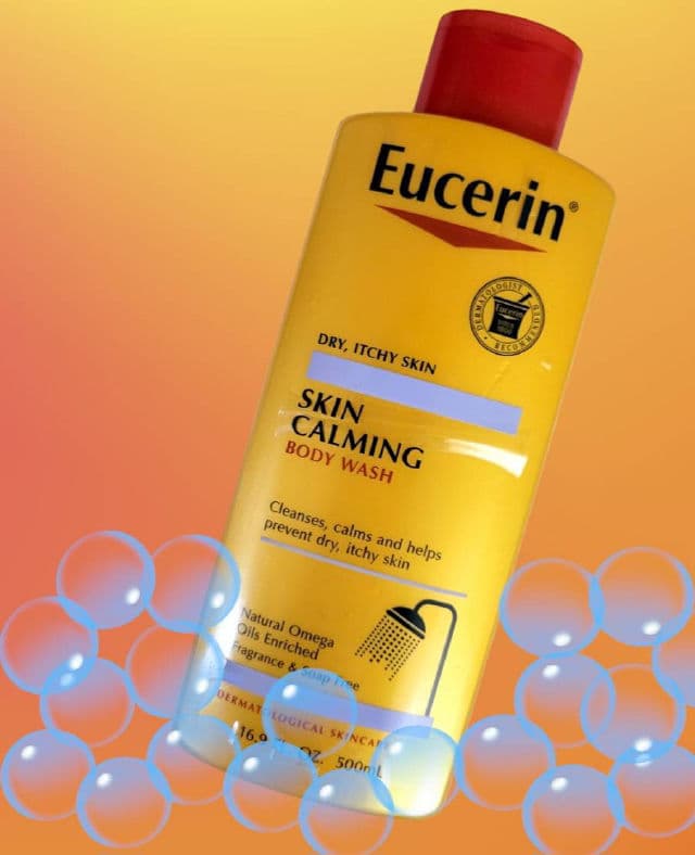 Eucerin Skin Calming Body Wash review photo by GlowMai2