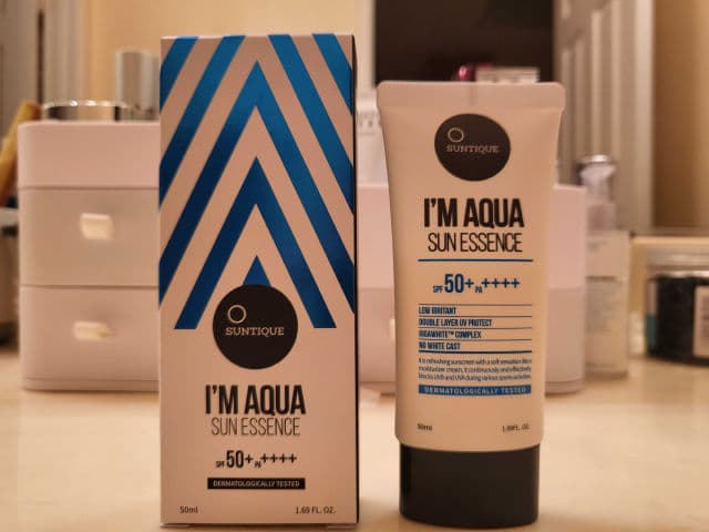 Suntique I'm Aqua Sun Essence SPF 50+ PA++++ review photo by neoRomeo