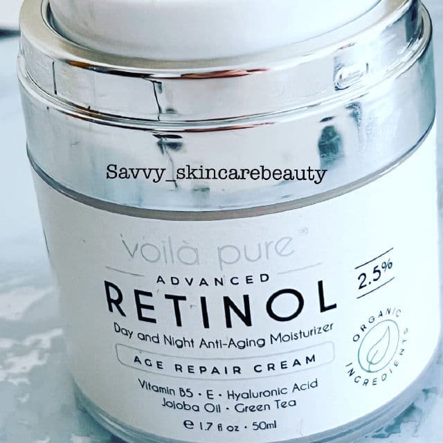 Voila Pure Retinol Age Repair Cream review photo by SavvySkincareBeauty