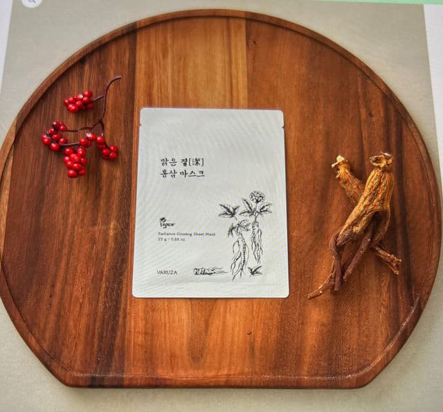 Varuza Radiance Ginseng Sheet Mask review photo by Spicesofbeauty