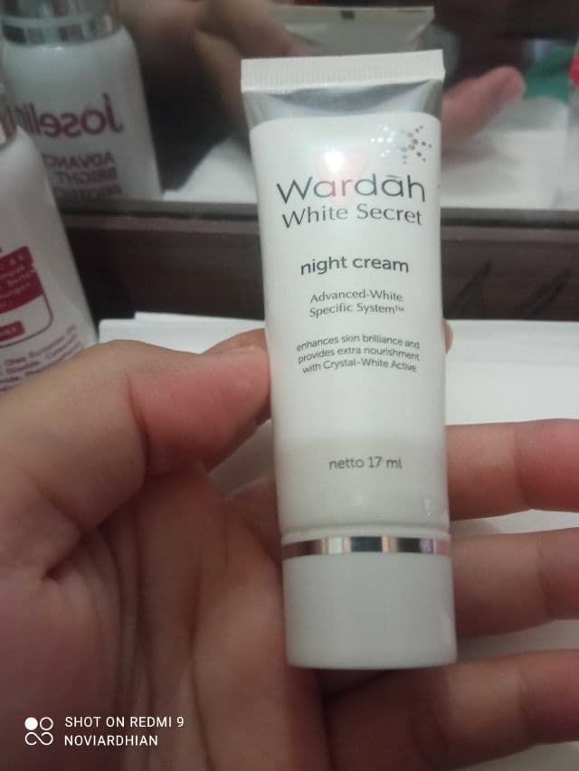 Wardah White Secret Night Cream review photo by NoviAlJannah