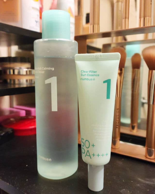 numbuzin No.1 Clear Filter Sun Essence SPF50+ PA++++ review photo by Saxonblues