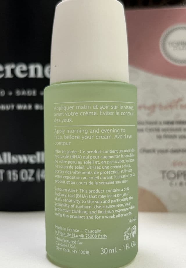 Caudalie Paris Vinopure Blemish Control Salicylic Serum review photo by CSweet94