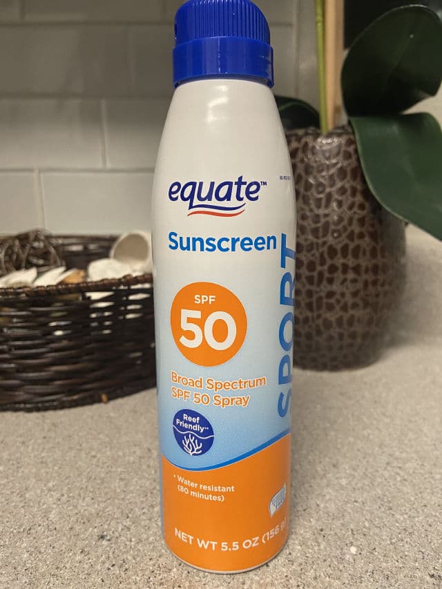 Equate Sport Broad Spectrum Sunscreen SPF 50 review photo by CSweet94