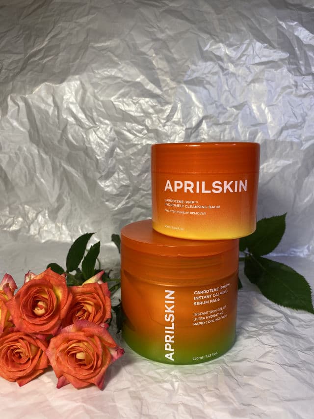 APRIL SKIN Carrotene IPMP Hydromelt Cleansing Balm review photo by mariamoskincare