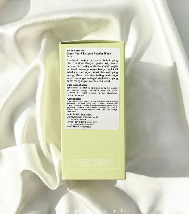 By WISHTREND Green Tea & Enzyme Powder Wash review photo by skincarewithgrizz
