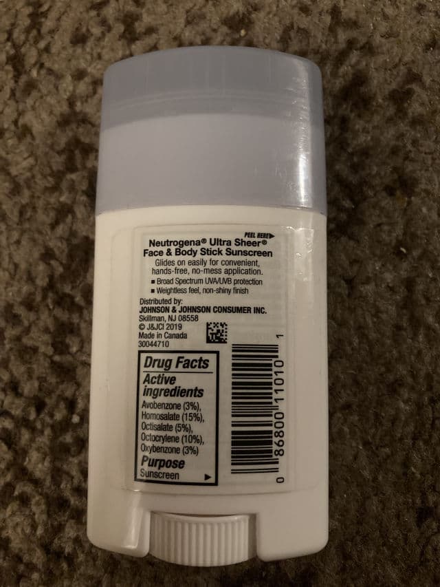 Neutrogena Ultra Sheer Face + Body Stick Sunscreen Broad Spectrum SPF 70 review photo by rissamatis