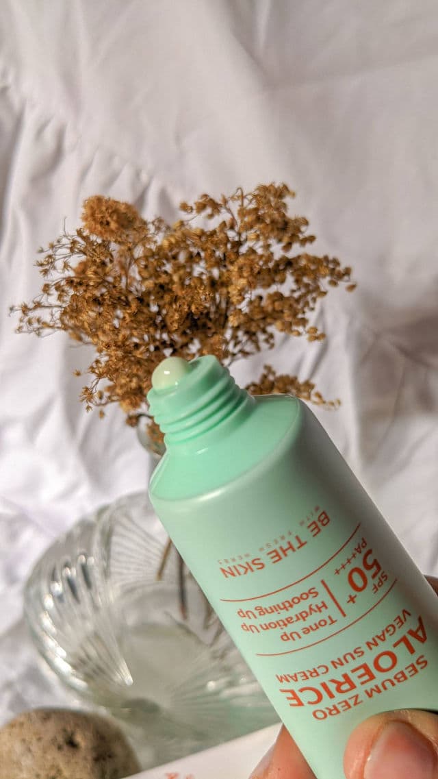 Sebum Zero Aloerice Vegan Sun Cream SPF 50+ PA++++ product review