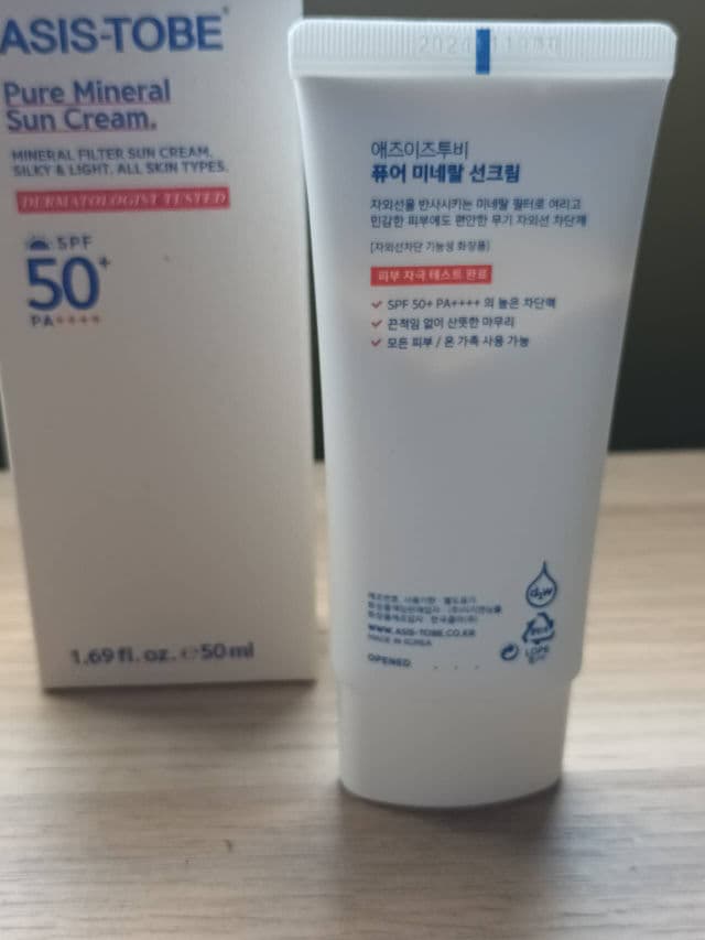 ASIS-TOBE Pure Mineral Sun Cream SPF 50+ PA++++ review photo by nuobeier