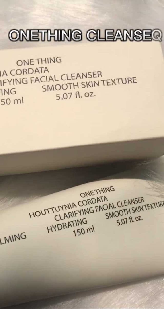 One Thing Houttuynia Cordata Clarifying Facial Cleanser review photo by danang