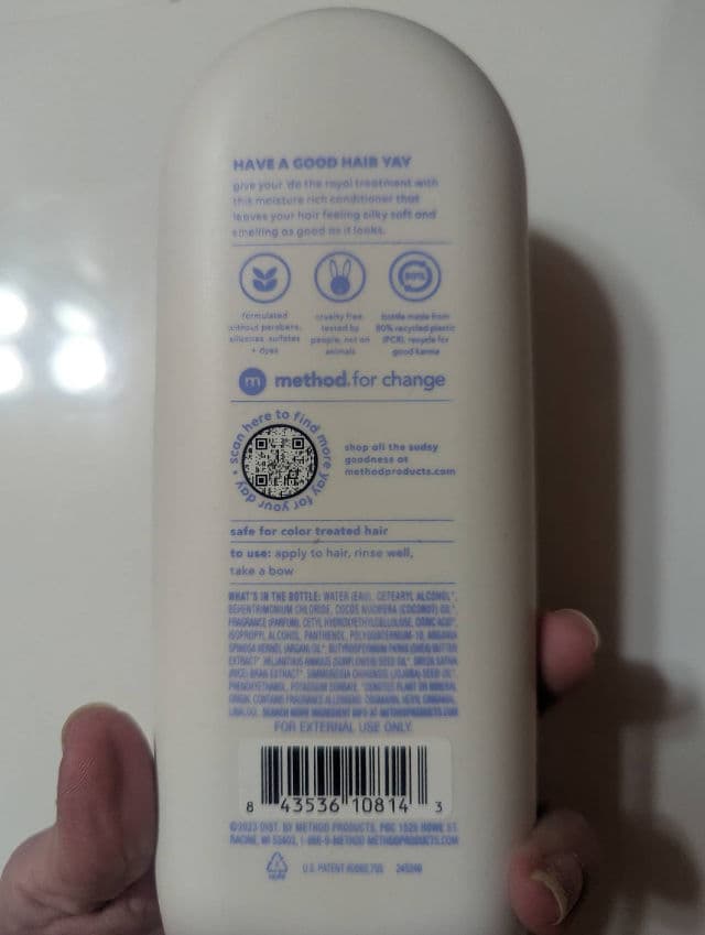 Method Simply Nourish Conditioner review photo by merllamicorn