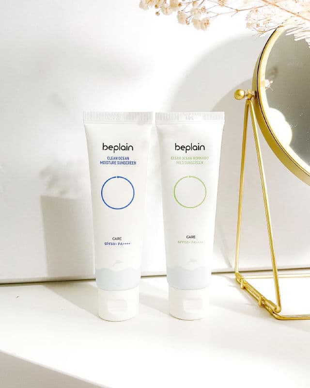 Beplain Clean Ocean Non-Nano Mild Sunscreen SPF50+ PA++++ review photo by Ferina