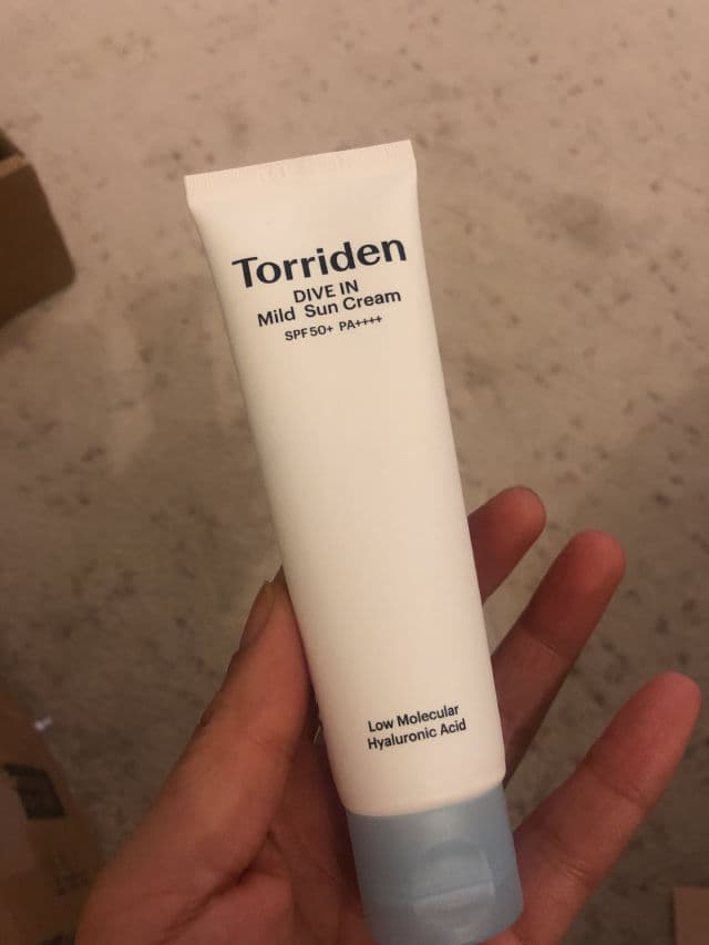Torriden Dive-in Mild Sun Cream SPF 50+ PA++++ review photo by l88exa