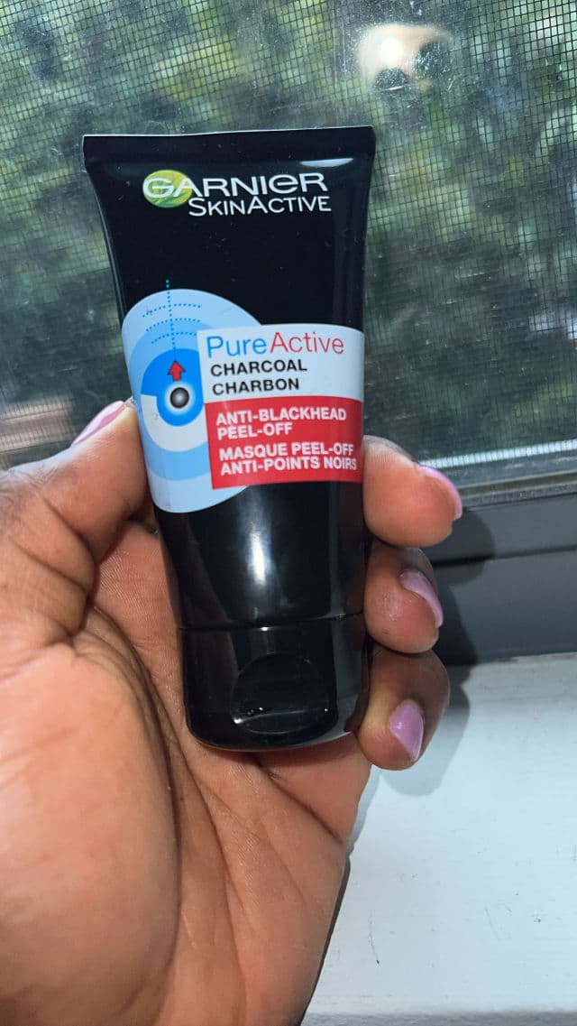 Garnier PureActive Charcoal Anti-Blackhead Peel Off Mask  review photo by Pickybella22