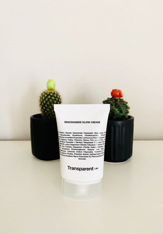 Transparent Lab Niacinamide Glow Cream review photo by ImproveYourSkin