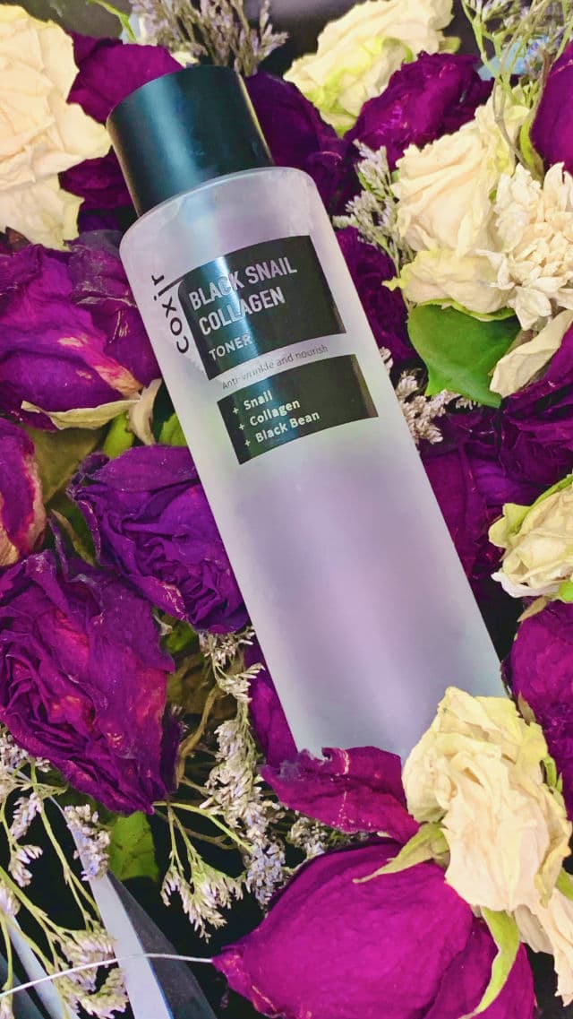 Coxir Black Snail Collagen Toner review photo by makeupartistmya