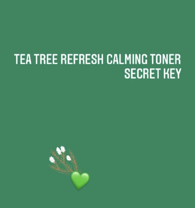 SECRET KEY Tea Tree Refresh Calming Toner review photo by skinbyilary