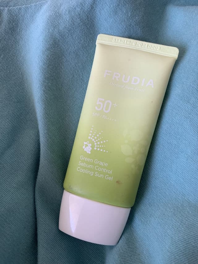 Frudia Green Grape Sebum Control Cooling Sun Gel SPF 50+/PA++++ review photo by Ethelkin