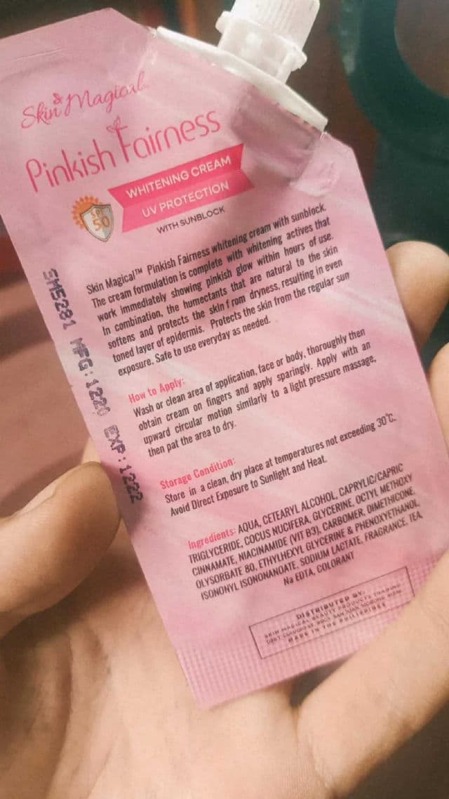Skin Magical Pinkish Fairness review photo by oliverbaron