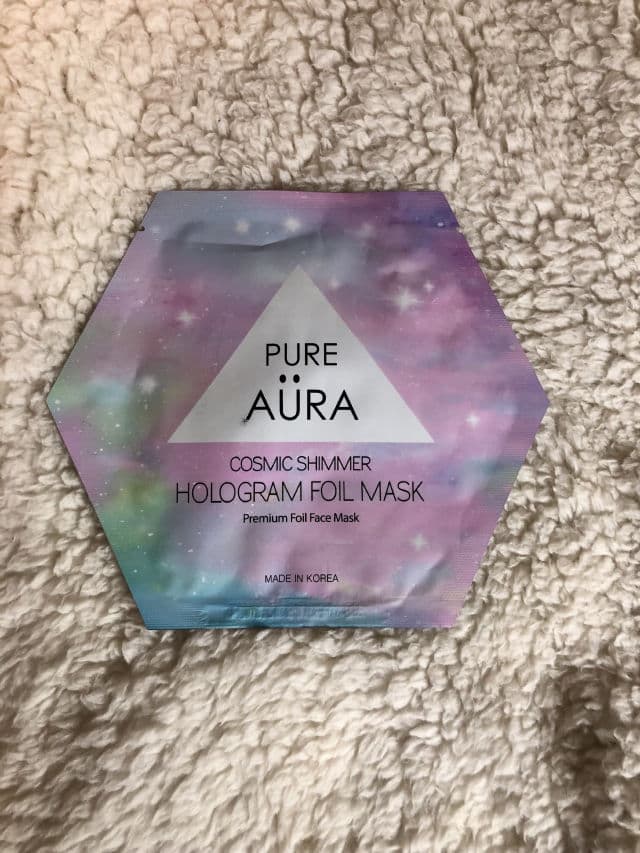 Pure Aura Cosmic Shimmer Foil Facial Face Sheet Mask review photo by AlissonK