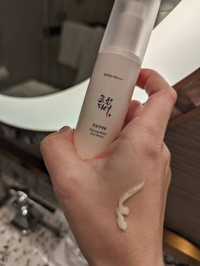 BEAUTY OF JOSEON Ginseng Moist Sun Serum SPF50+ PA++++ review photo by olaleks