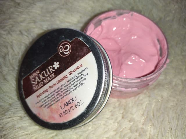 Laikou Japanese Pink Sakura Mud Mask review photo by kateeyjean