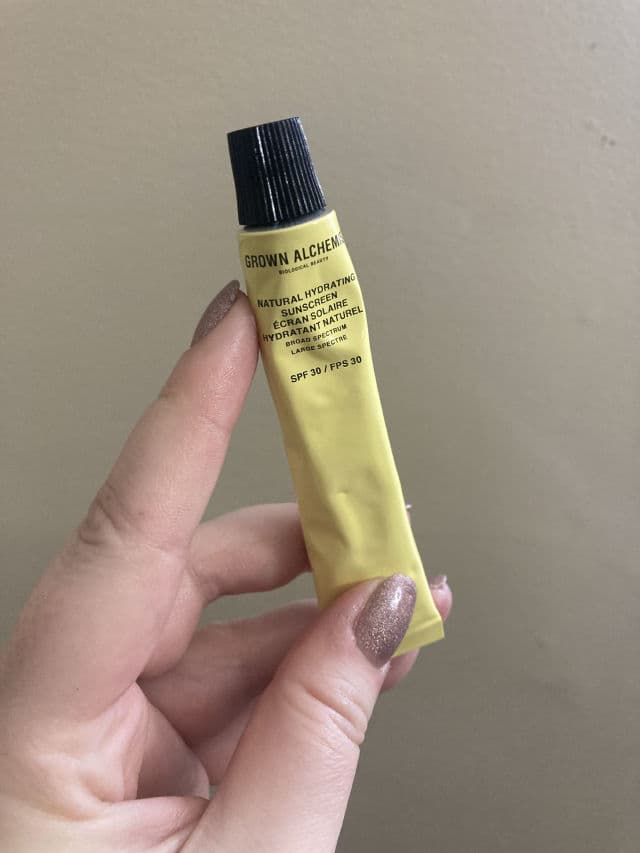 Grown Alchemist Natural Hydrating Sunscreen Broad Spectrum SPF-30 review photo by simplysavvystudent