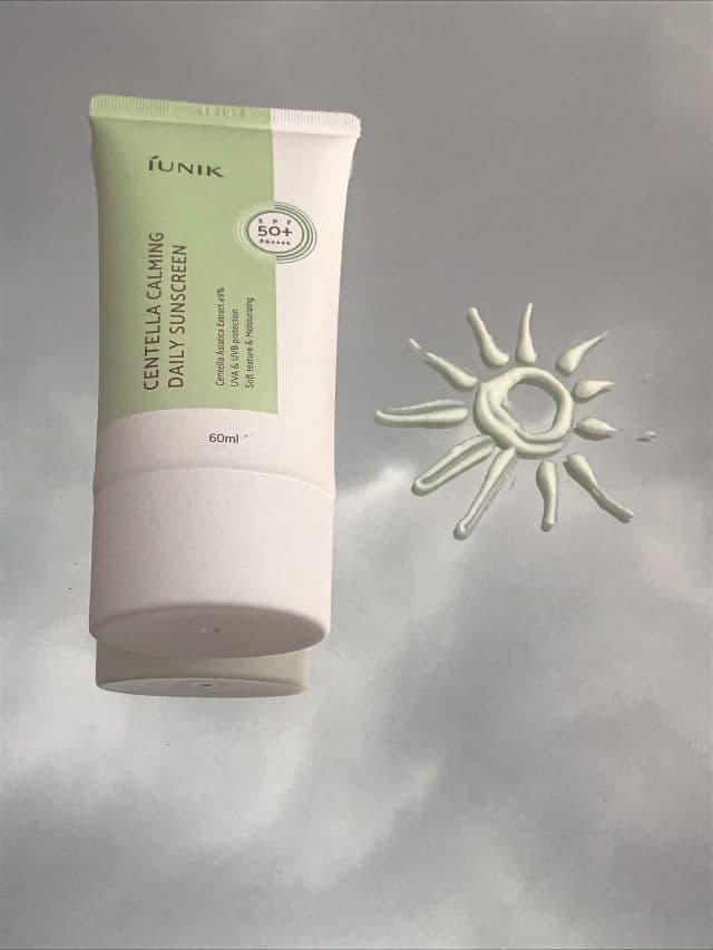 Iunik Centella Calming Daily Sunscreen SPF 50 PA++++ review photo by Affreen