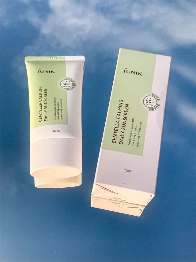 Iunik Centella Calming Daily Sunscreen SPF 50 PA++++ review photo by Affreen