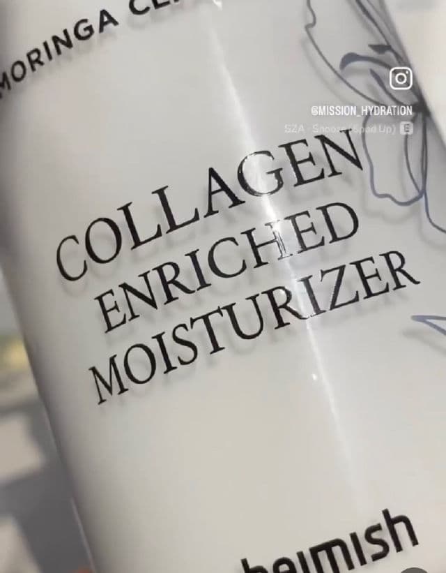 Heimish Moringa Ceramide Collagen Enriched Moisturizer review photo by missionhydration