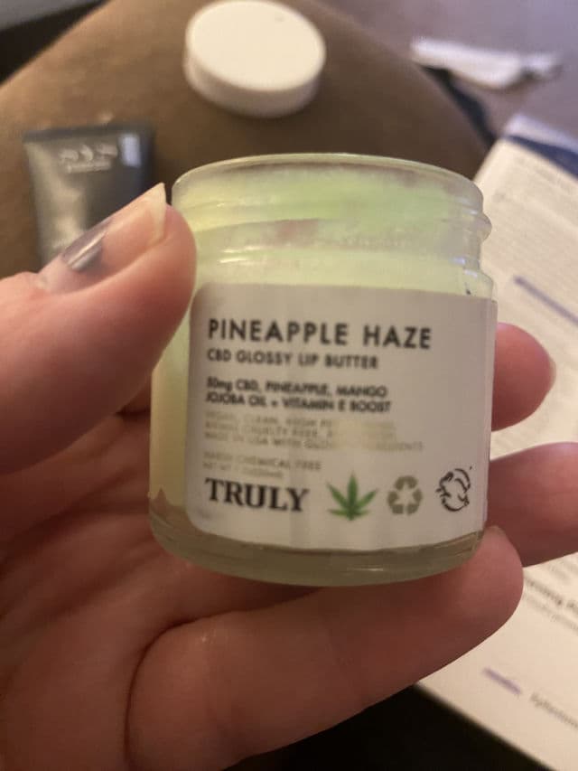 Truly Pineapple Haze CBD Glossy Lip Butter review photo by picklynn