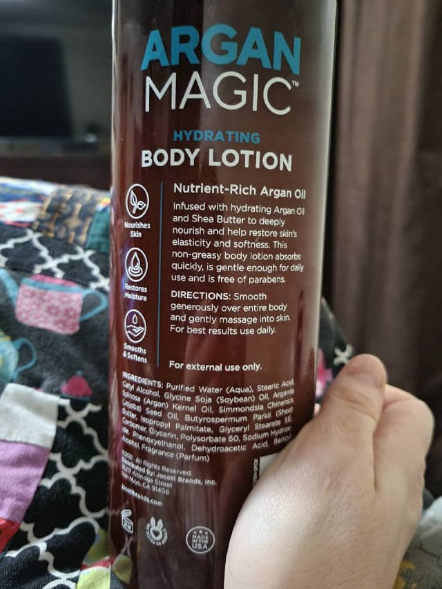 Jocott Brands Argan Magic Hydrating Body Lotion review photo by DrMoate