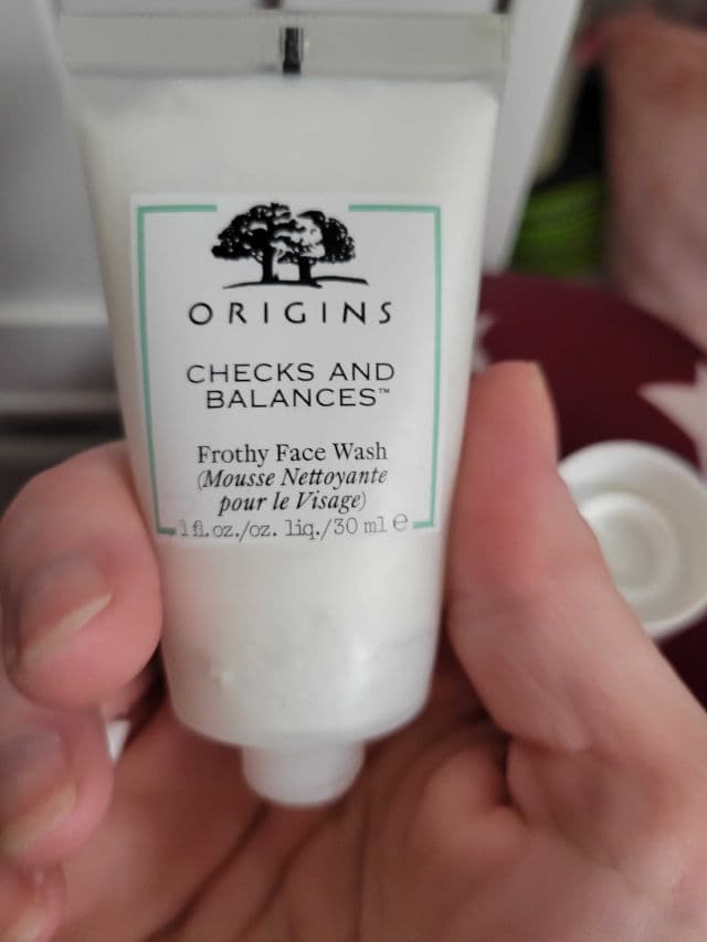 Origins Checks and Balances, Frothy Face Wash review photo by DrMoate