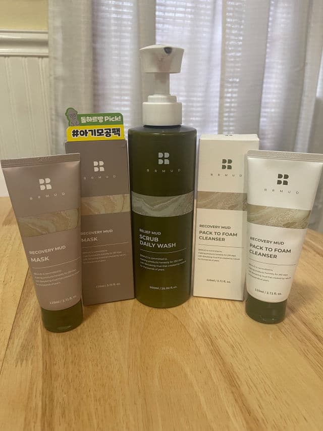 BRMUD Recovery Mud Pack to Foam Facial Cleanser review photo by Jahquis27