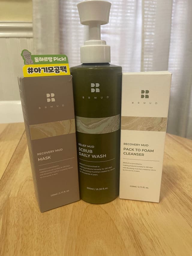 BRMUD Recovery Mud Pack to Foam Facial Cleanser review photo by Jahquis27
